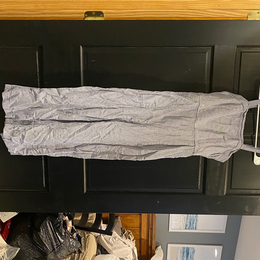 Old Navy Blue and White Striped Junper